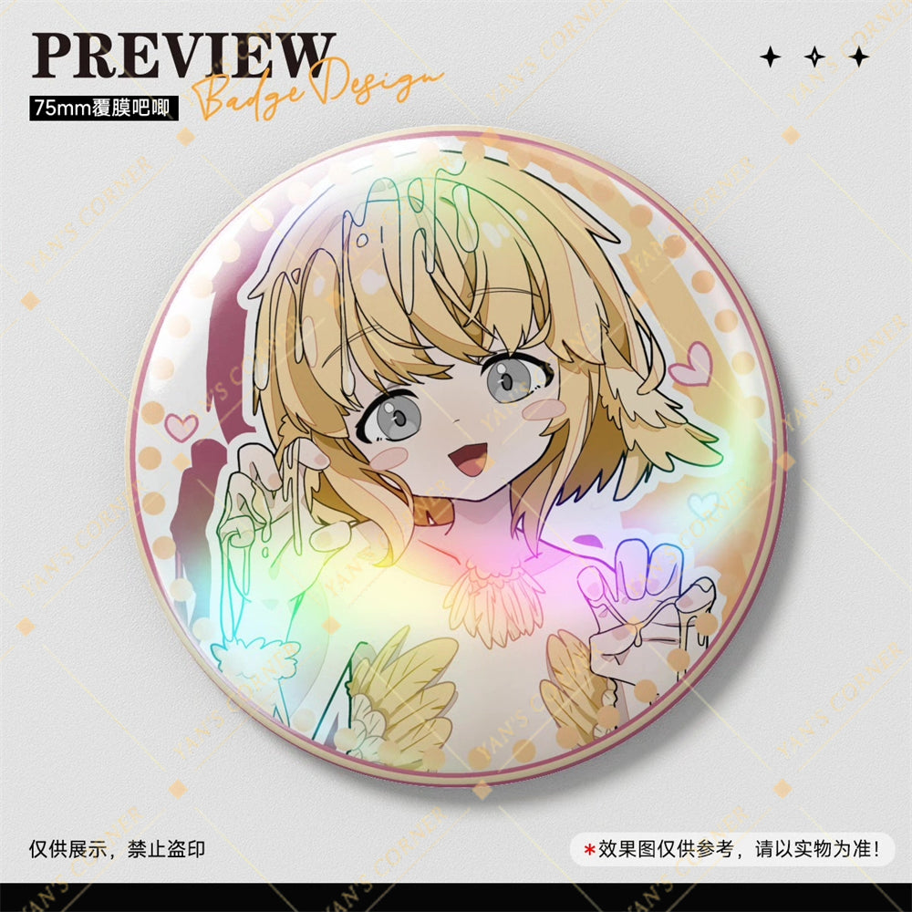 Blacksouls Chick Laser Film Badge 75mm