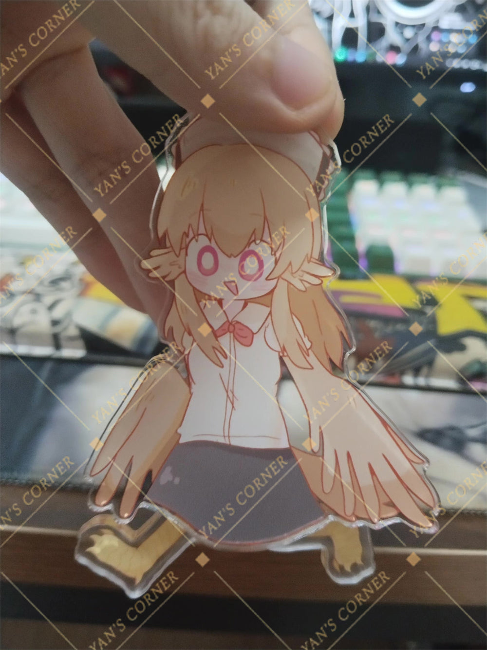 Blacksouls Dodo Running 8cm Movable Keychain.