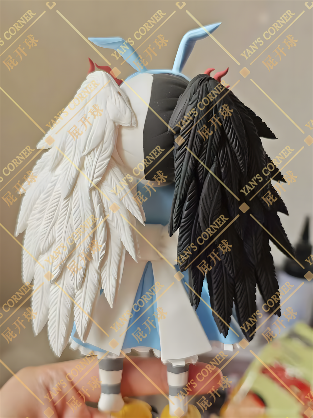 18cm Black Souls 2 Mad Bird Jubjub Handmade Clay Model with Dust Cover