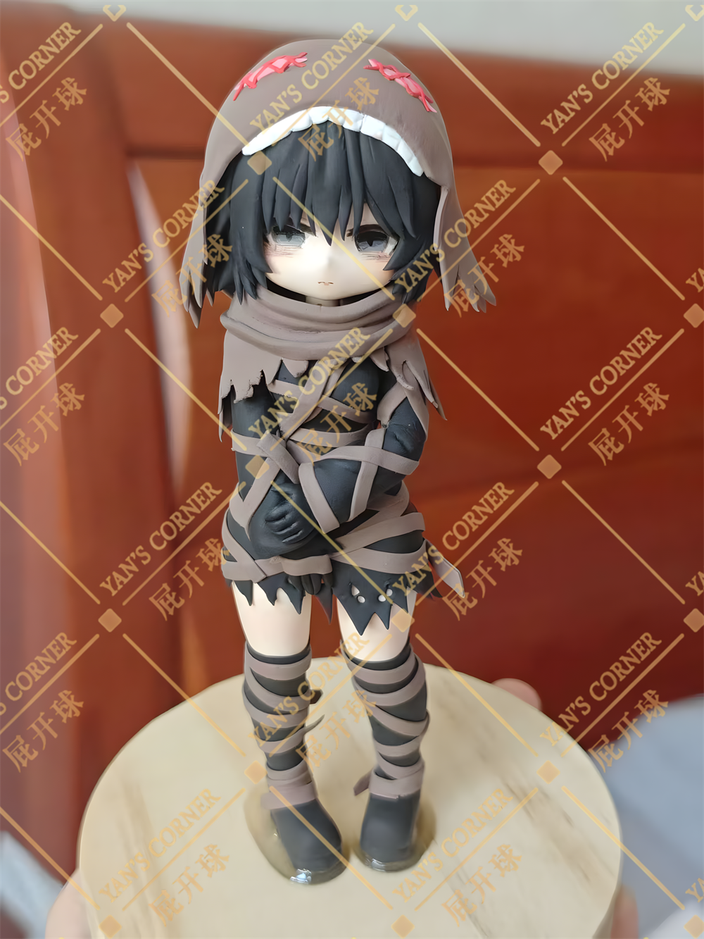 18cm Black Souls 2 Miranda Handmade Clay Model with Dust Cover