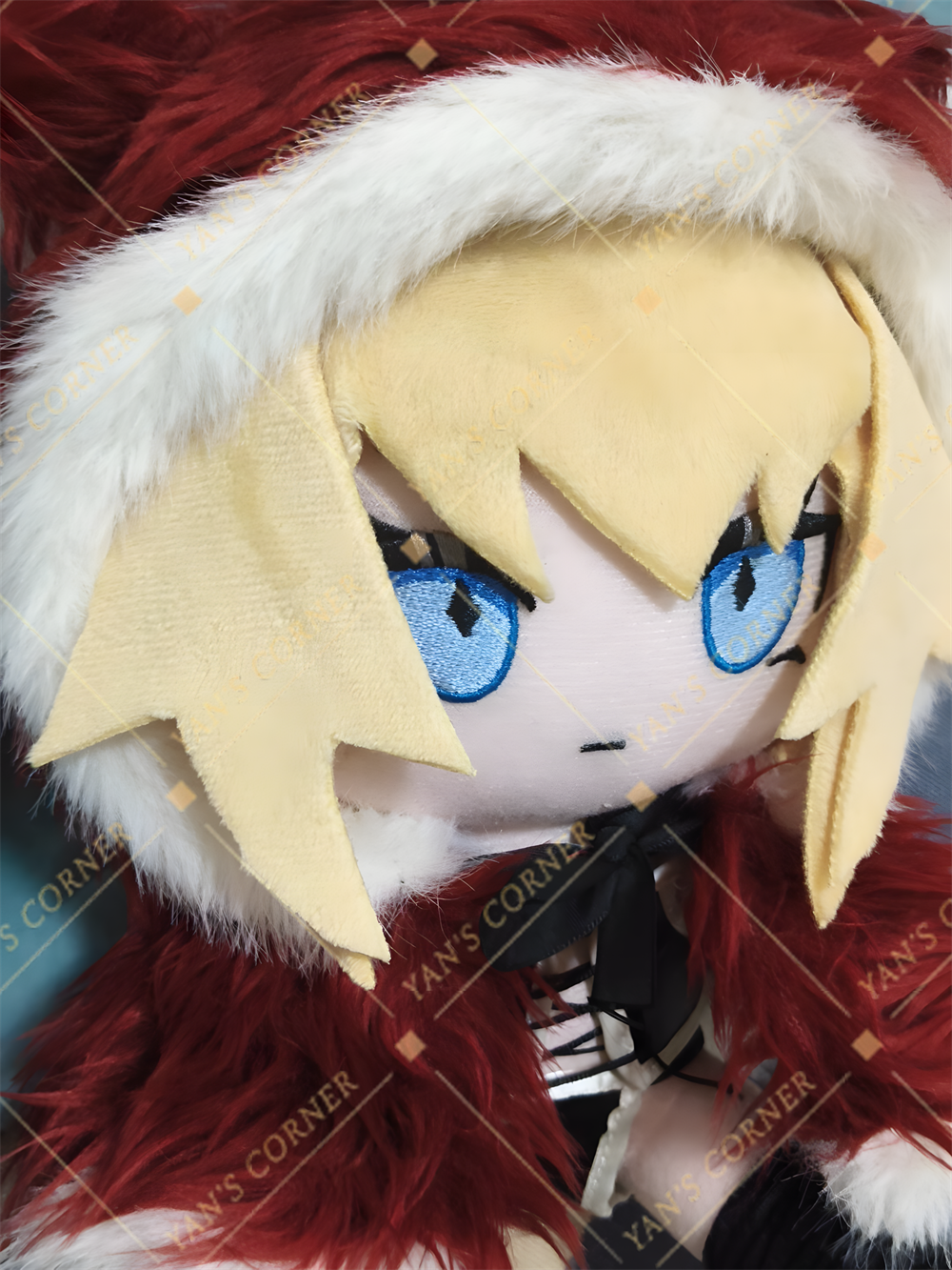 In Stock 20cm Blacksouls Red Hood Fumo Plush Doll.