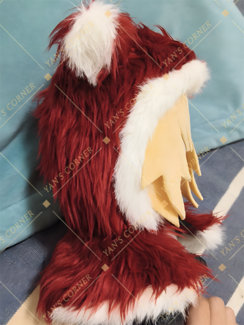 In Stock 20cm Blacksouls Red Hood Fumo Plush Doll.