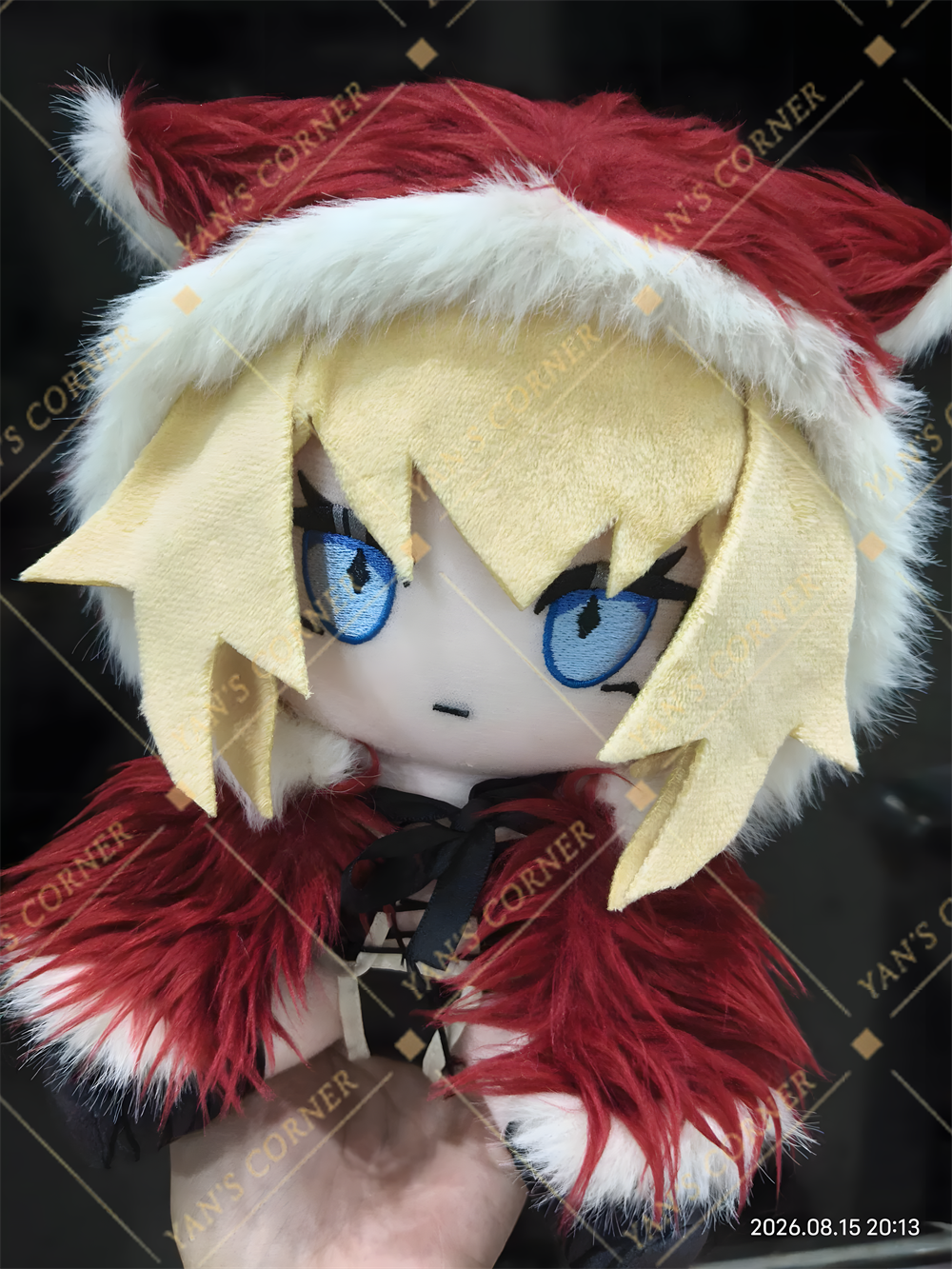 In Stock 20cm Blacksouls Red Hood Fumo Plush Doll.
