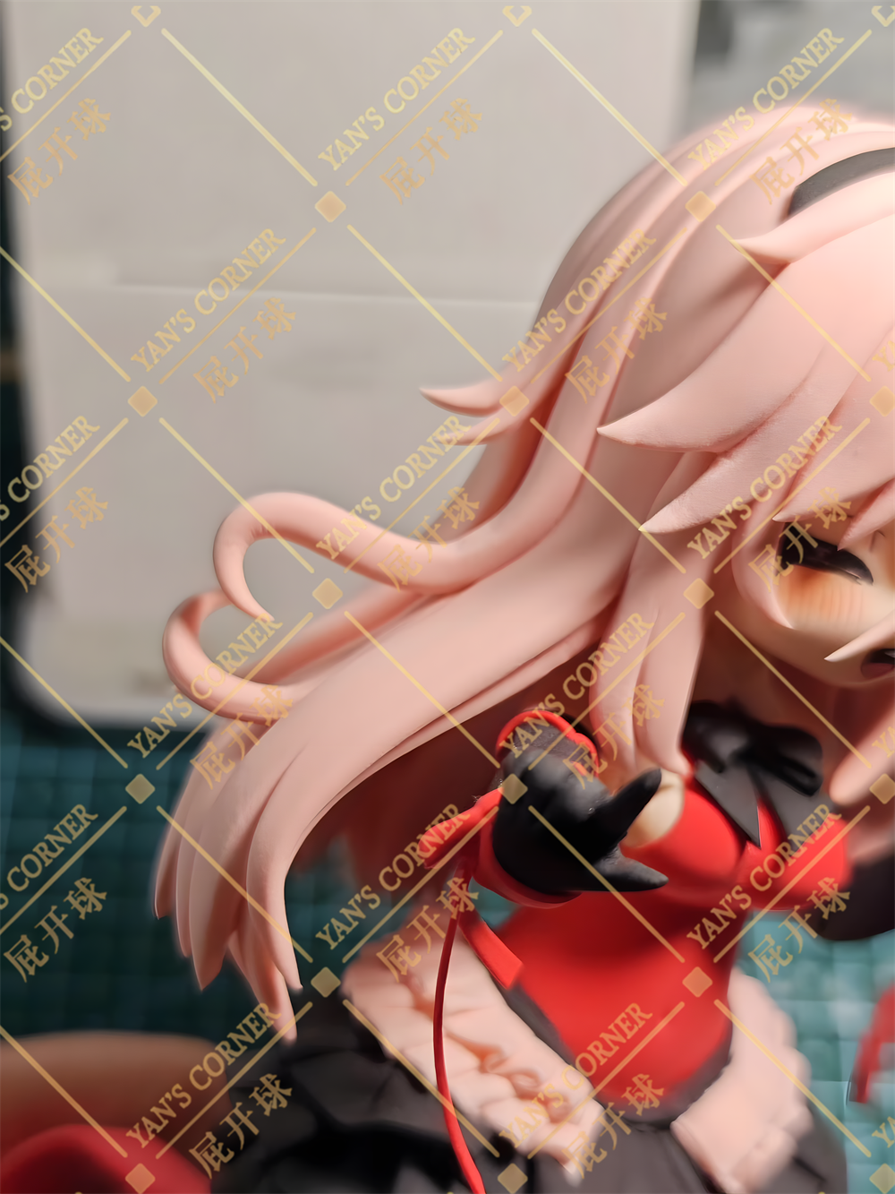 18cm Black Souls 2 Red Idol Pulikeite Handmade Clay Model with Dust Cover