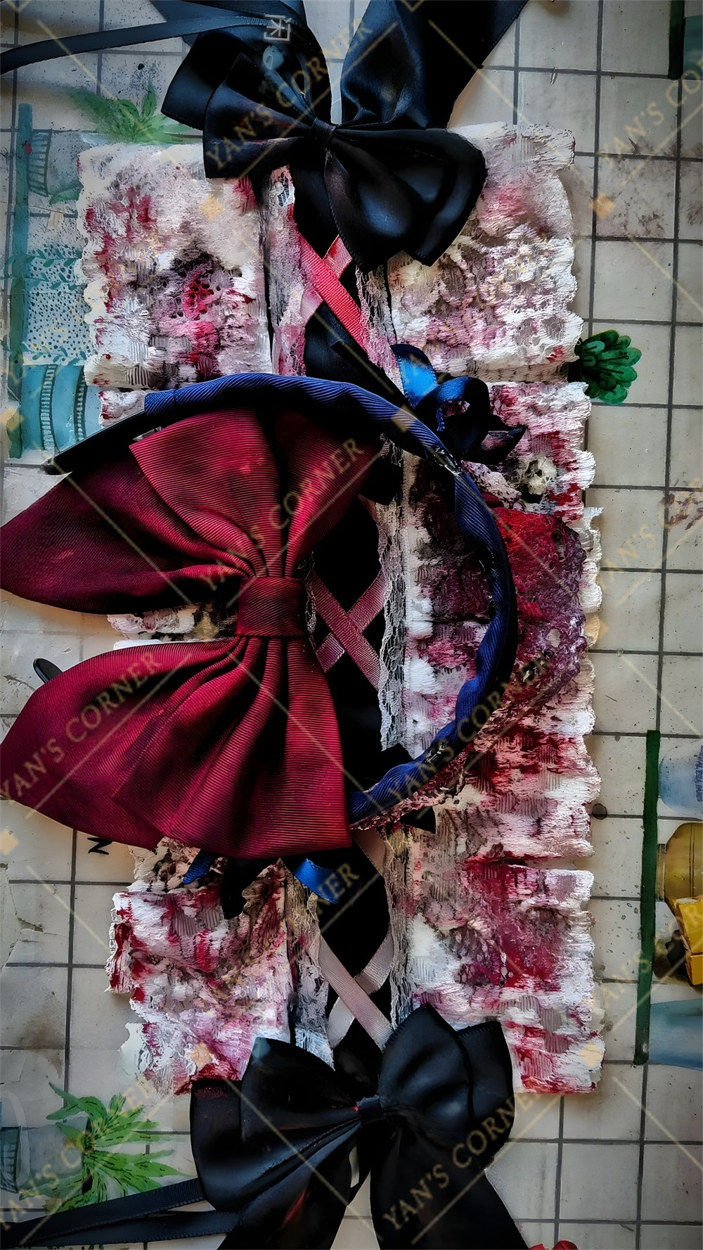 Custom Made Blacksouls2 Maid Victoria Crimson Theme Cosplay Full Set Of Clothing