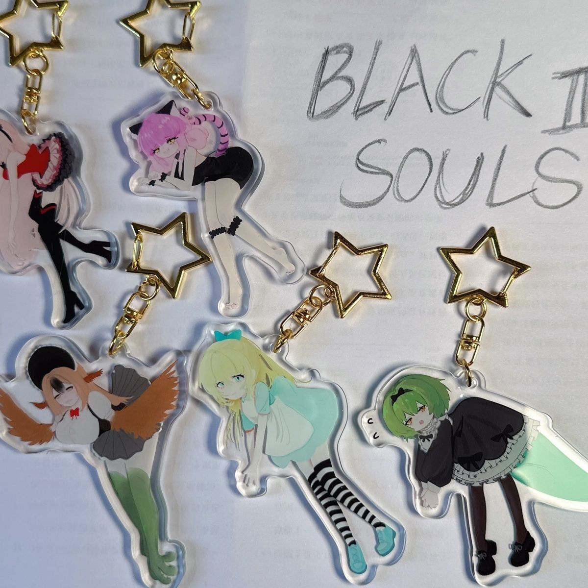 Blacksouls Multi-Character Keychain